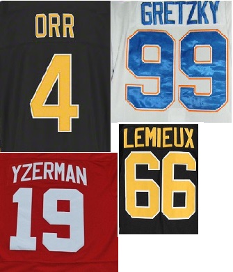 (image for) Retro Hockey Jersey Number/Letter kits
